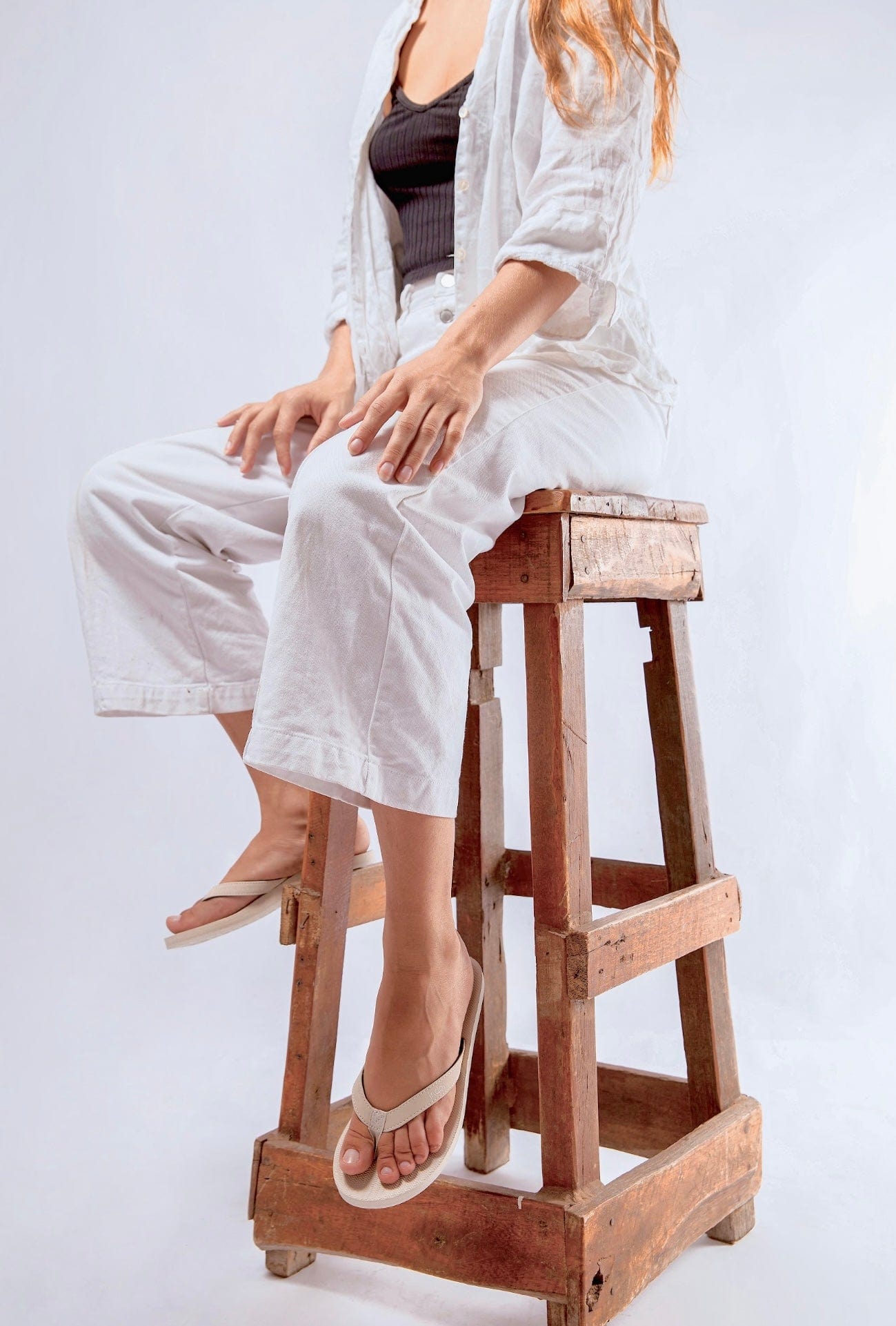 Women's Flip Flops Sneaker Sole - Sea Salt/Sea Salt Sole