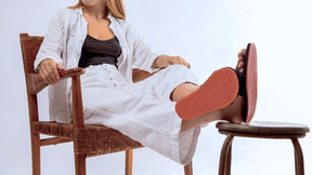 Women's Slide Sneaker Sole - Black/Orange Sole