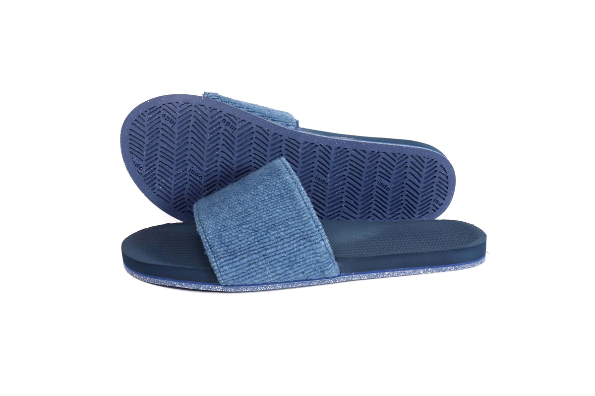 Women's Slide Recycled Pable Straps - Indigo/Shore