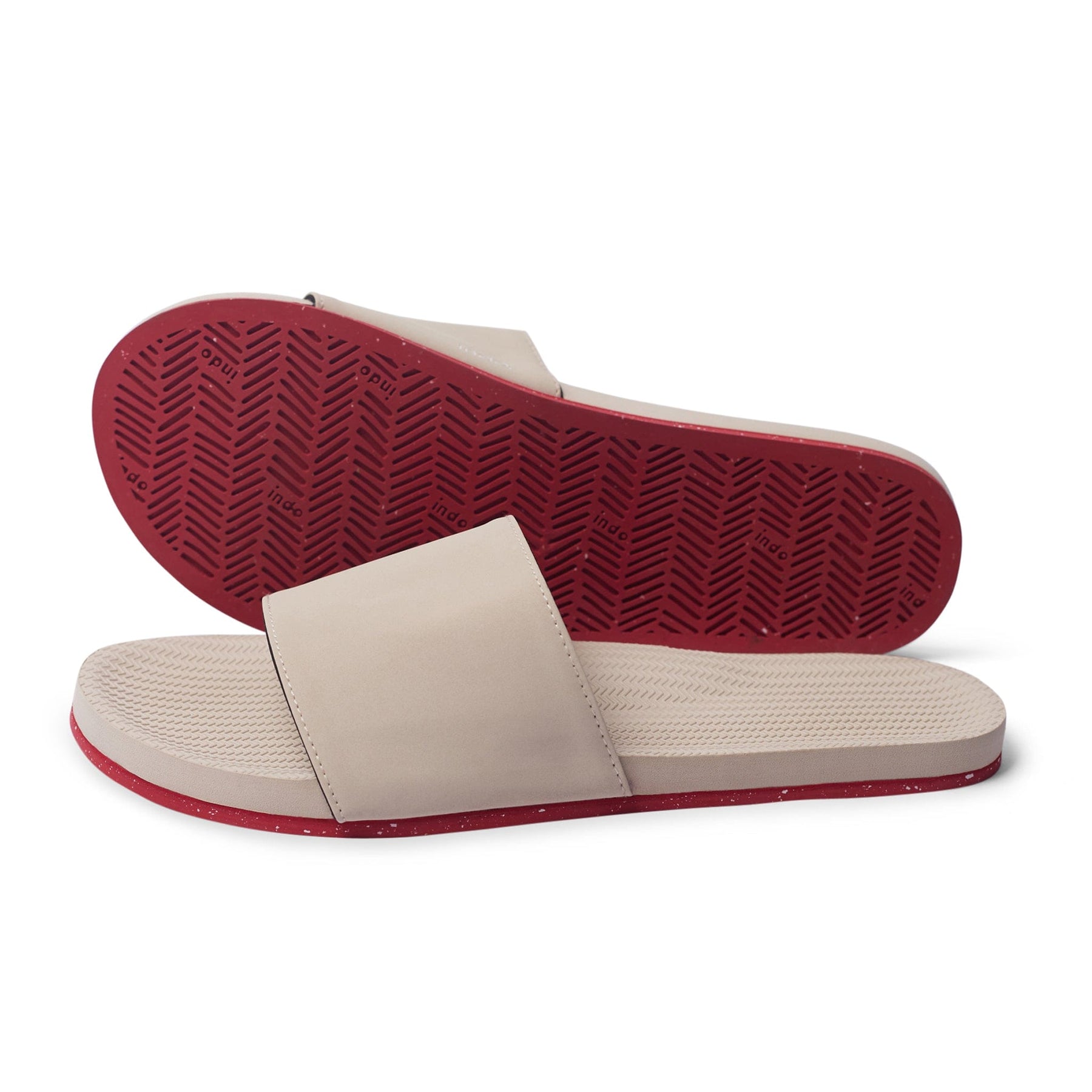 Women's Slide Sneaker Sole - Sea Salt/Red Sole