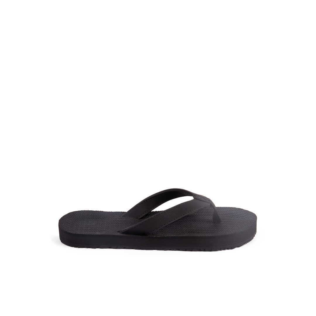 grom's flip flops black Indosole